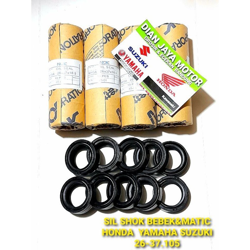 SEAL SHOCKBREAKER DEPAN BEBEK YAMAHA HONDA MIO JUPITER BEAT VARIO VARIO 125 NOK SEAL SHOCK BEBEK HON