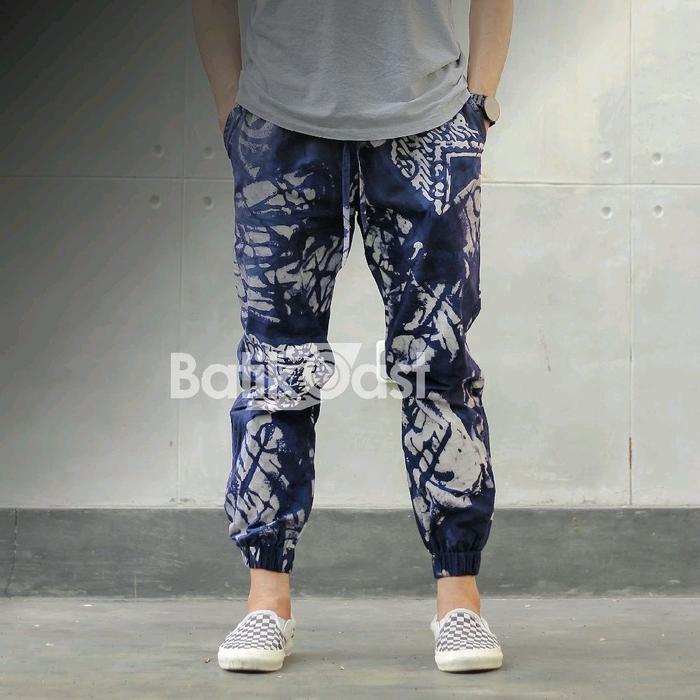 HOT PRODUK CELANA JOGER BATIK ABSTRAK KEKINIAN KODE BJ 05 Pria Panjang Motif Katun Dewasa Cewek Cowo