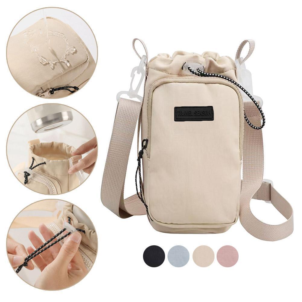 Bottle Holder Bag Tas Thumbler Botol Air Minum Dengan Slot HP Strap Adjustable Cocok Berbagai Merk S