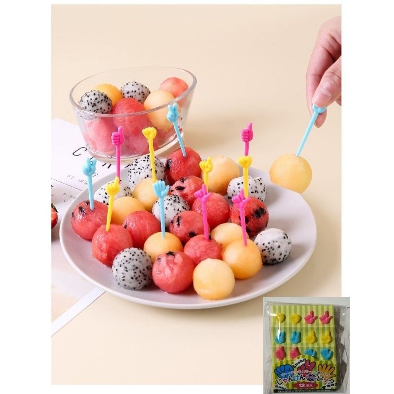 [LINGKA] food pick bento tangan mini / garpu tusukan kotak bekal makan anak