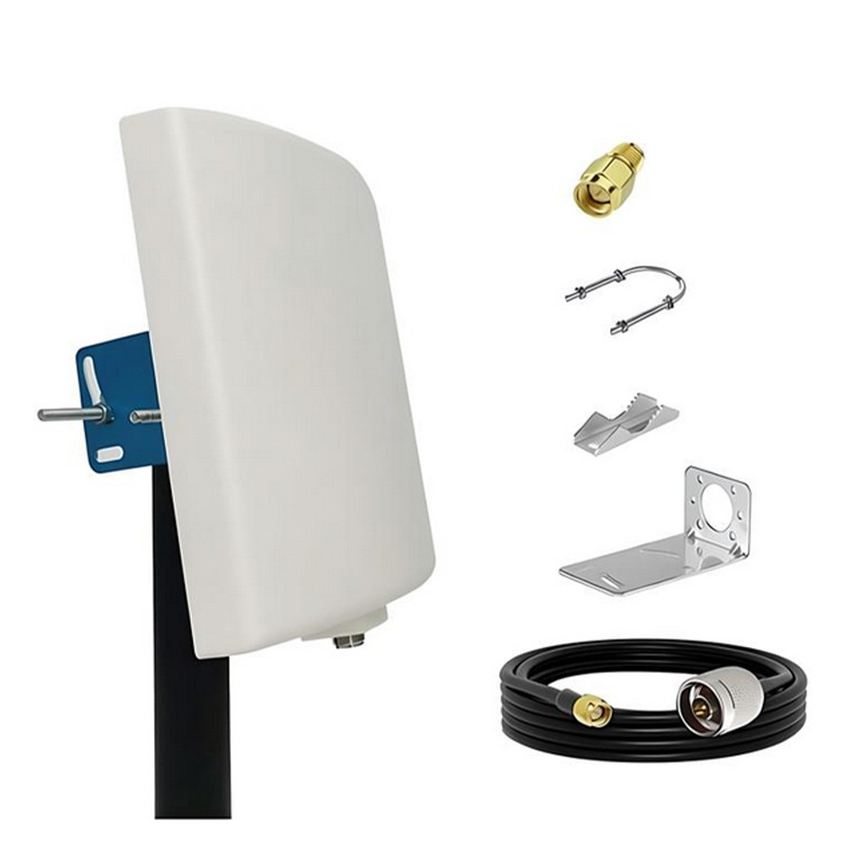 WiFi Antenna Outdoor Long Range,rectional,Dual Band WiFi Pane 2.4GHz 5.8GHz 5GHz,15dBi,for WiFi Rout