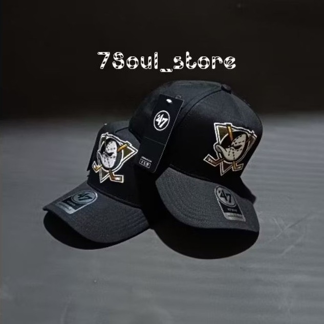 Ready Stok - Topi Mighty Ducks Hitam / Unisex Baseball Premium