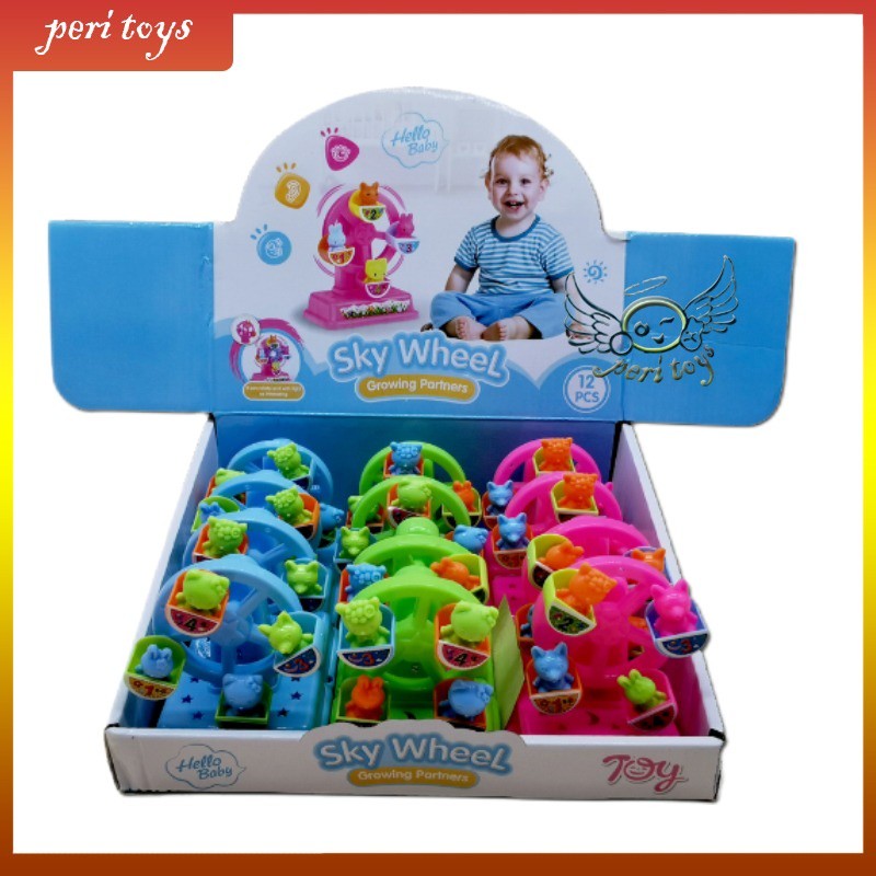 Mainan Bianglala Putar Anak Wind Up Toy Ferris Wheel Mini Mainan Mekanik Tanpa Baterai Kids Toys
