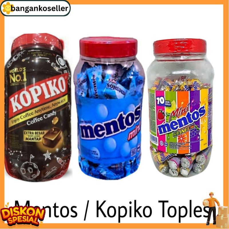 READY Kopiko Mentos Rainbow Mentos mint Toples BKS