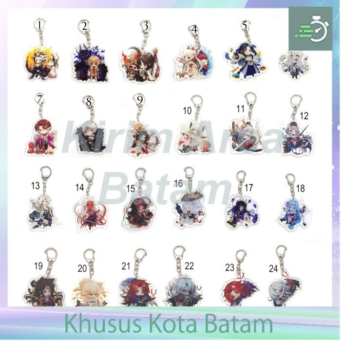 Gantungan kunci onmyoji onikiri kidomaru shiranui orochi enmusubi