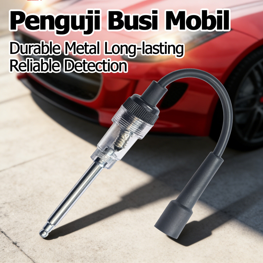 In-line Tester Spark Plug Busi Koil / Detector Spark Gauge / Alat Penguji Busi / Busi Mobil Tes Alat