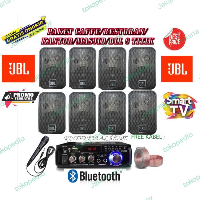 Promo paket murah cafe/kantor/masjid/DLL speaker 4 inch JBL 8 TITIK