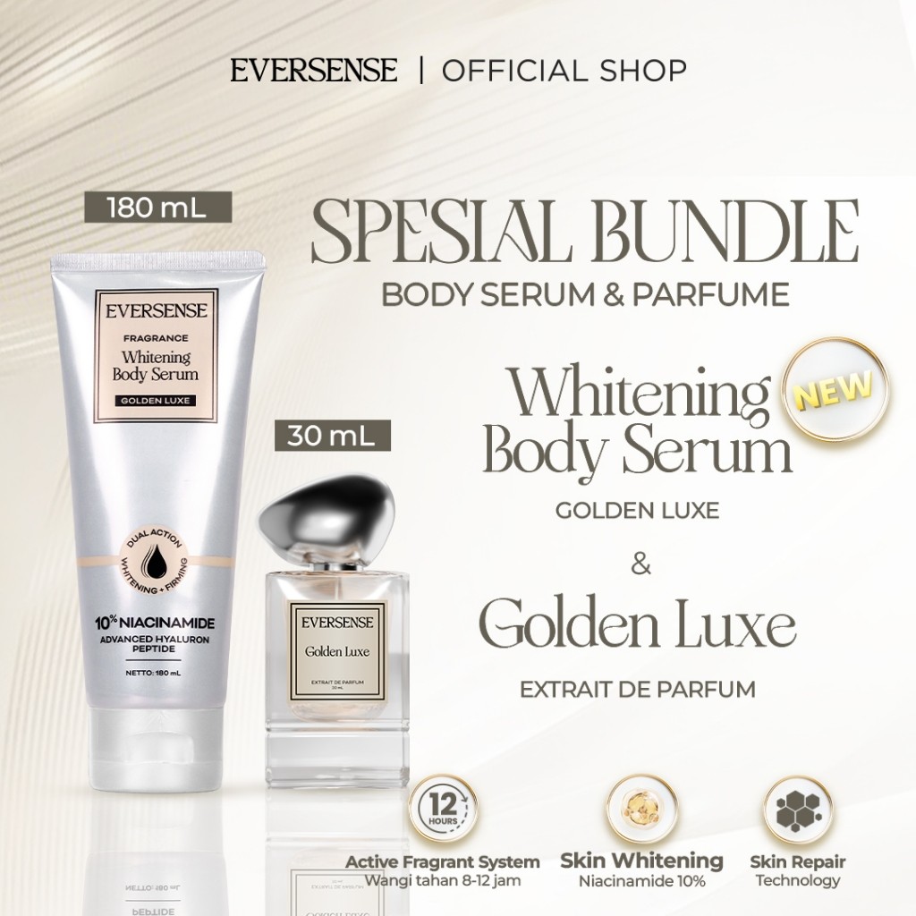 Eversense Special Bundle Set – Parfum + Body Serum | Wangi Tahan Lama & Glowing Skin
