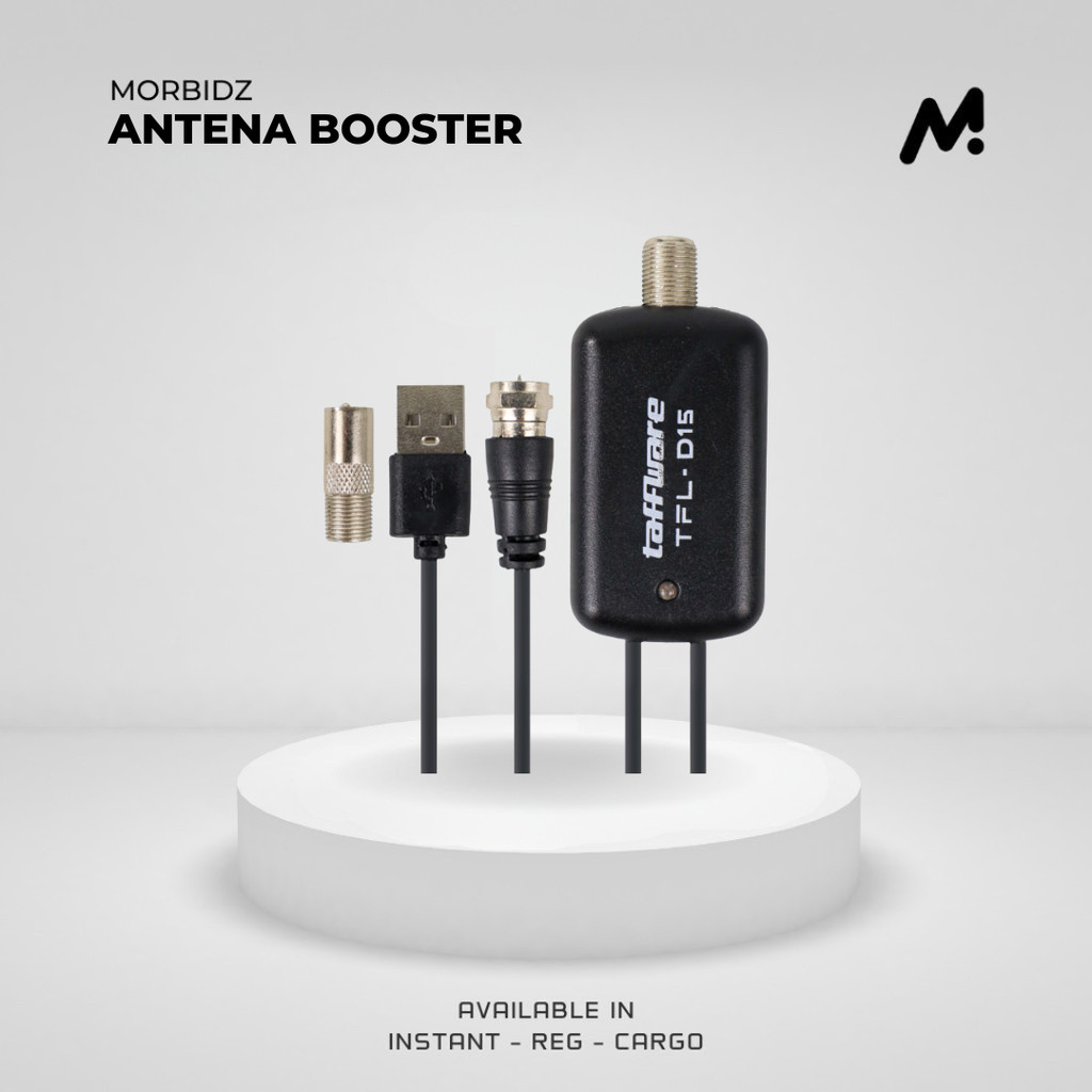 MBZ Antena TV Amplifier Taffware Penguat Sinyal TV Digital Analog Signal Booster