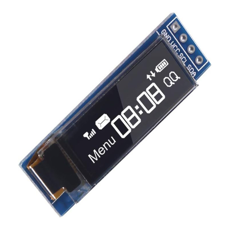 0.91inch I2C OLED Display Module I2C SSD1306 OLED Display Module White / BLUE I2C OLED Screen Driver