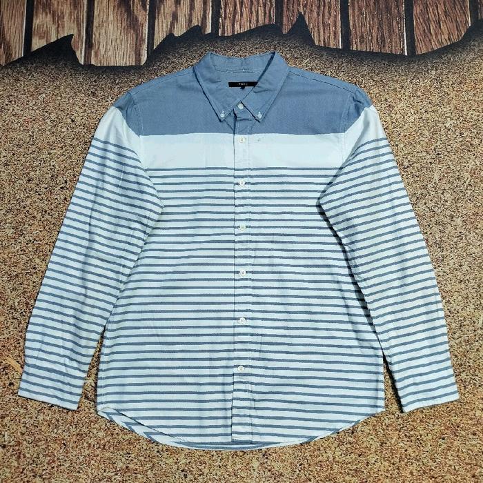 kemeja panjang pria salur TOPTEN kemeja panjang motif garis garis murah bagus size L