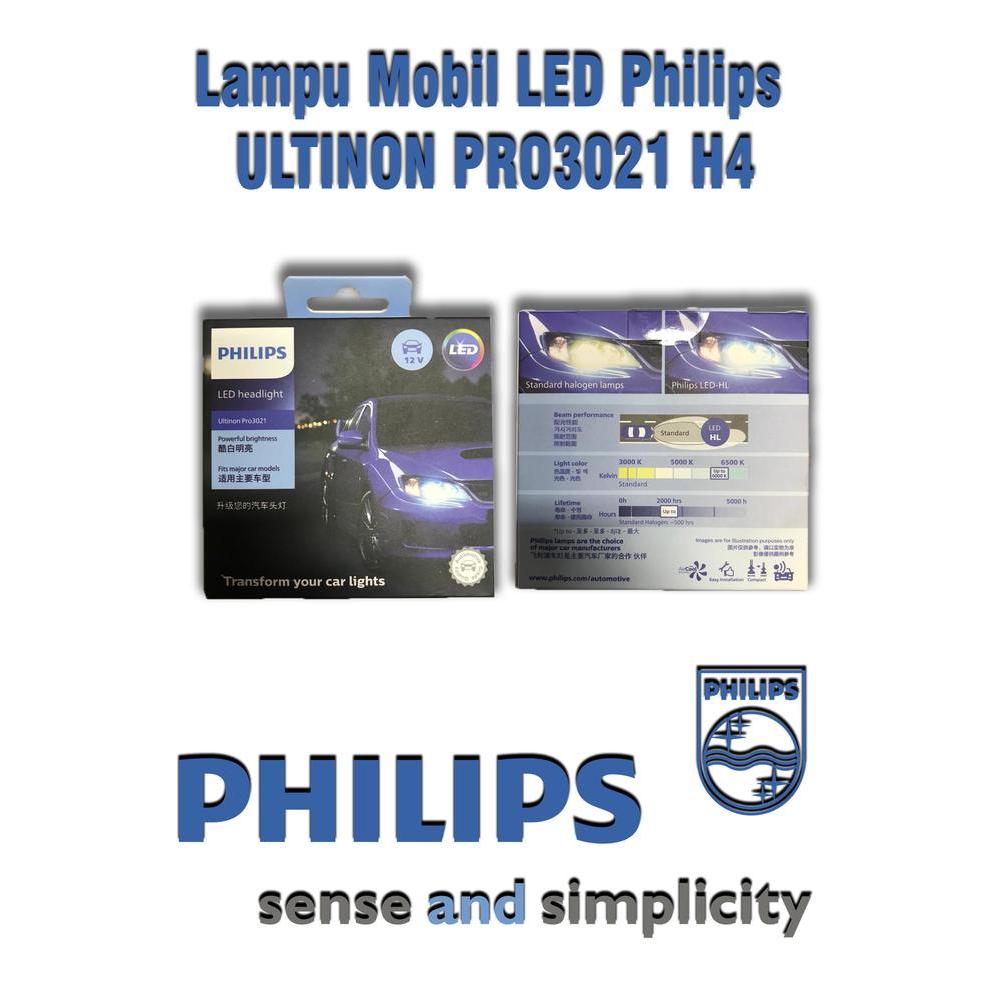Lampu Mobil LED Philips ULTINON PRO3021 H4 67132