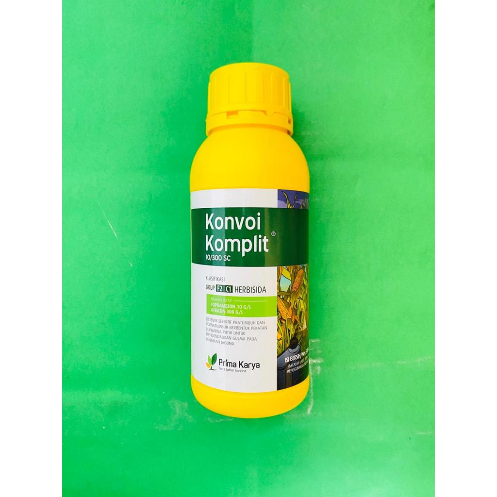 Herbisida selekif KONVOI KOMPLIT 10/300SC isi 500ml pengendali rumput jagung dari PRIMA KARYA