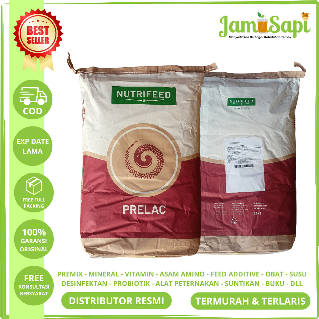 PRELAC 25 KG - Susu Hewan Pengganti Skim untuk Babi Domba Kambing Unggas