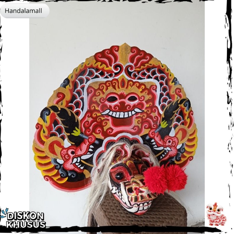 barongan telon,barongan kayu, barongan telon, barongan pentas HDM -60