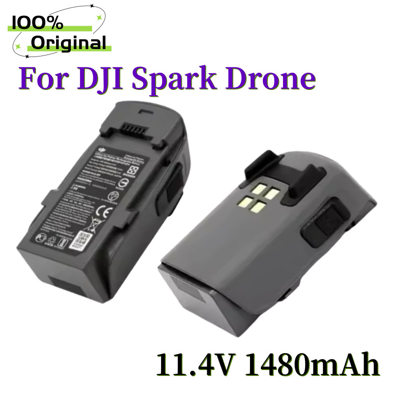 Baterai Asli Drone Penerbangan Cerdas untuk DJI Spark Propeller Blade Drone 11.4V1480mAh Baterai Isi