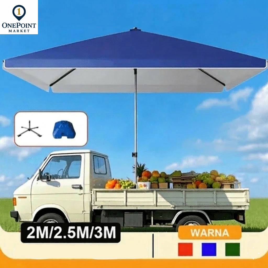 Payung Cafe Lipat Payung Luar Ruangan Payung Tenda Outdoor Payung Jualan Taman Pantai Double Layer