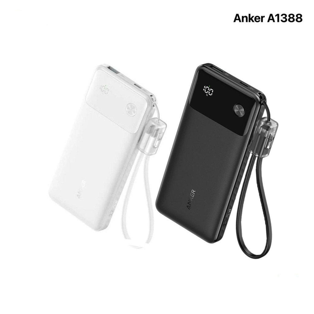 Powerbank Anker A1388 10000mAh LED Display 22.5W PD 2 Port USB A/C - A1388