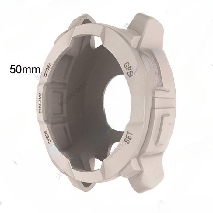 NEW Silicone Case Garmin Instinct 3 50mm Bumper Casing Soft Cover Pelindung Protector - 1-Seashell