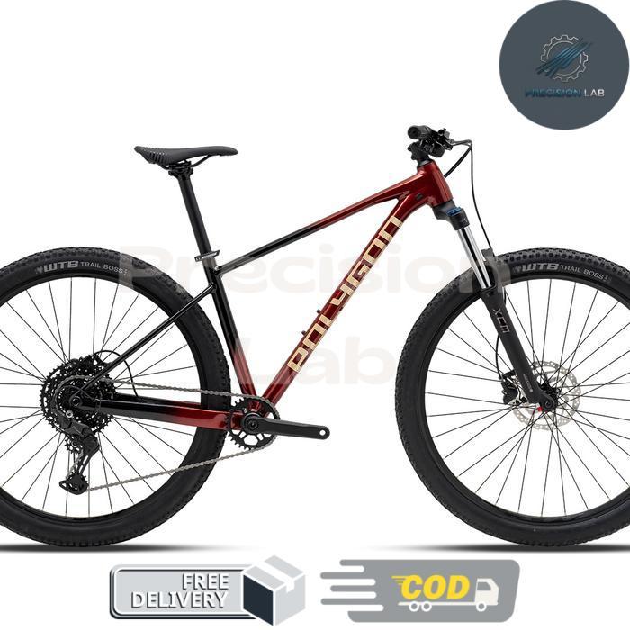 Polygon Xtrada 5 [27.5 / 29 Inch] Sepeda MTB 1x10 Speed - Red/Black 29" S -P.Lab