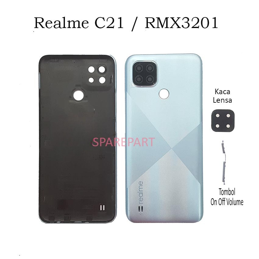 OTL.TOOLS Backdoor Casing Belakang Realme C21 / RMX3201 Realmi Relme Relmi Real Me Mi Back Cover Cas