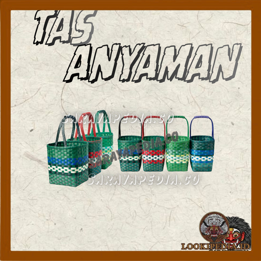 TAS ANYAMAN PLASTIK KACA PREMIUM / TAS ANYAM PLASTIK TEBAL SUPER JUMBO 5 VARIAN UKURAN / TAS PASAR L