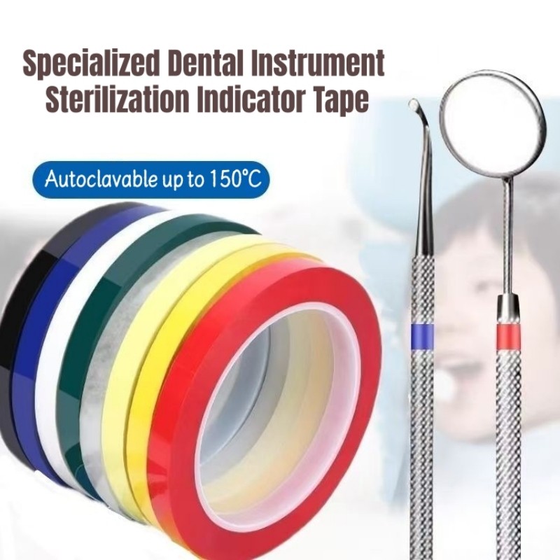 Dental Instruments Tapes Autoclave Sterilization Indicator Tape Surgical Autoclavable Marla Gum Tape