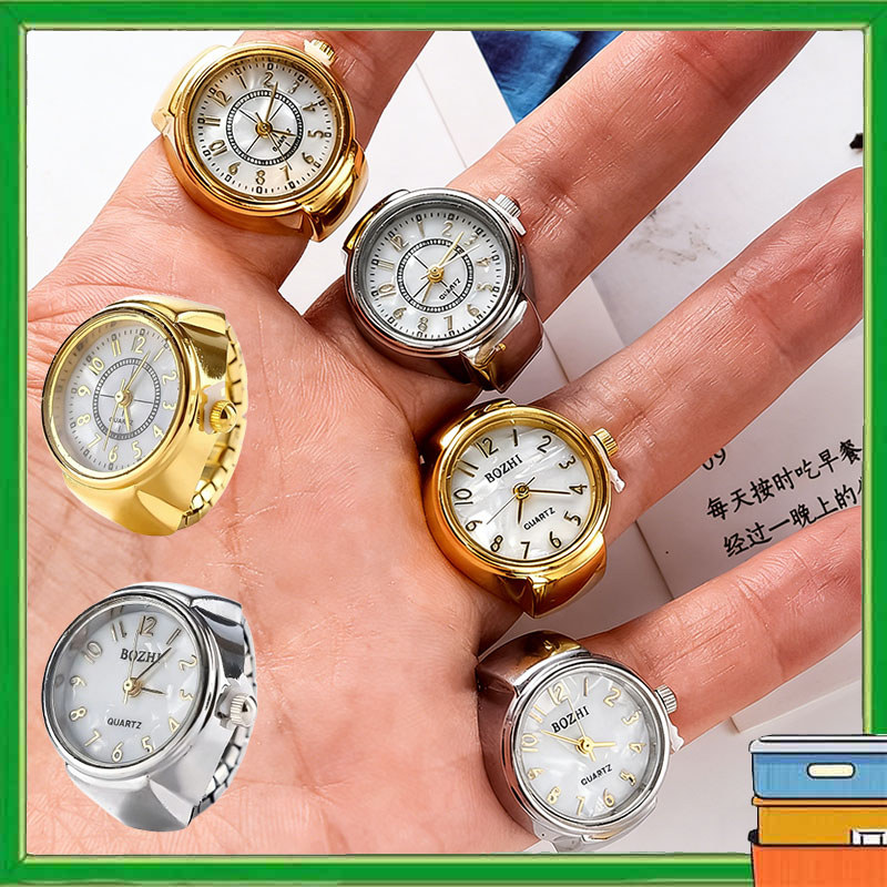 Jam Tangan Cincin Digital Emas Jam Cincin Impor Retro Jam Tangan Gaya Unisex Bergaya Untuk Pria Dan 