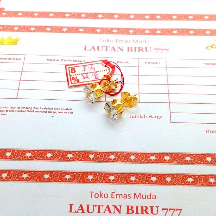 Anting Emas Muda Asli Kadar 875 Berat 2gram Ada Surat