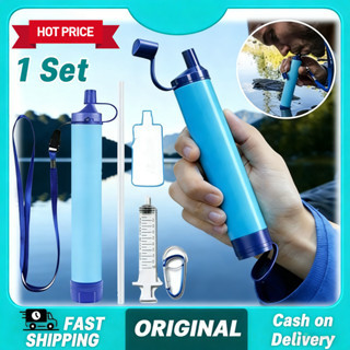 COD 1 Set Water Filter Straw Sedotan Penyaring Air Multifungsi Filter Air Minum Portable Outdoor Air