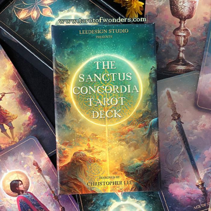 The Sanctus Concordia Tarot Deck by Christopher Lee | Tarot of Wonders - Tarot+Book Set
