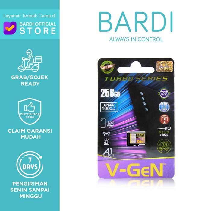 VGEN Micro SD Turbo Series Class 10 100MB/s | Memory Card | 256 GB | 128GB | 64GB | - VGEN 256 Gb