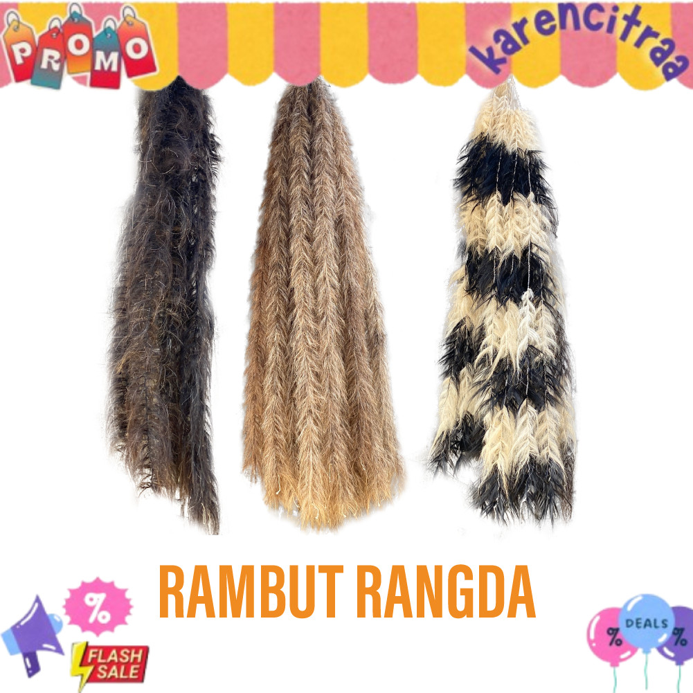 Rambut Rangda - Bok Rangda - Rambut Rangda Bali - Rangda Bali - Bulu Rangda - Bulu PRODUK TERBAIK 