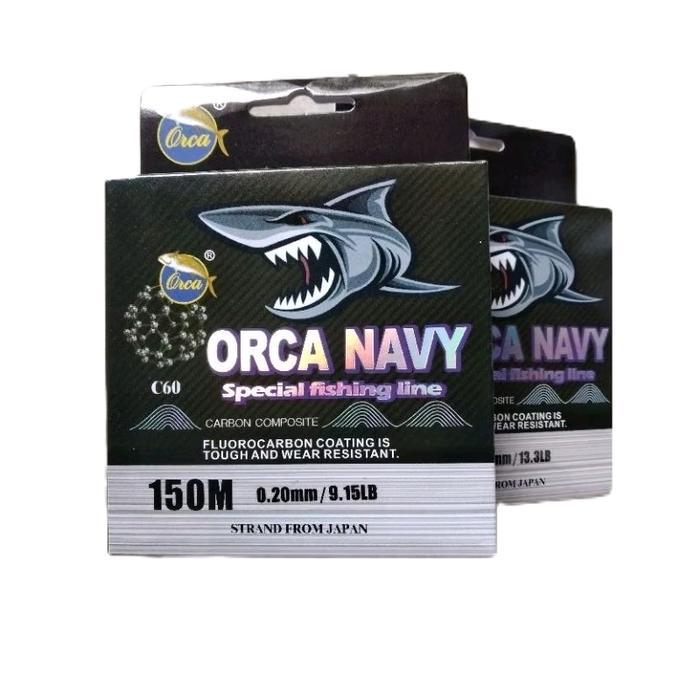 senar orca navy fluorocarbon 150m clear - 0.16