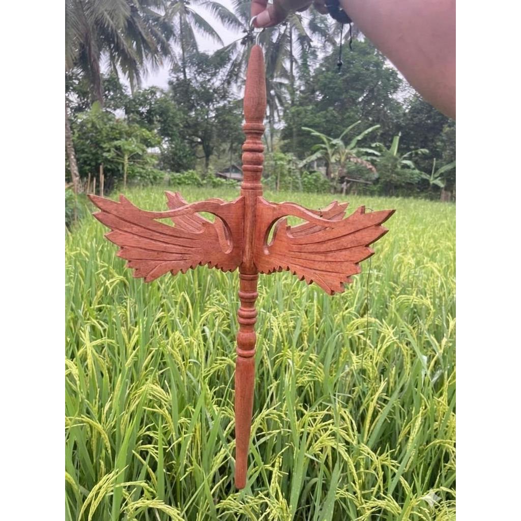 Muda Hanjaya Sangkar Layang Kayu Ukir Sayap – Sangkar Trucuk Kutilang – cocok sebagai hiasan rumah t