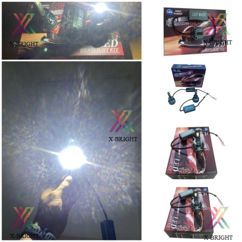 COD Lampu Utama H1 Lampu Led Mobil H1 Hid Projie H1 P2 Light Maker 45 Watt ORIGINAL
