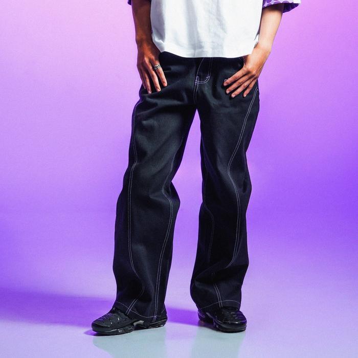 Pluviophile - Celana Loose Pants Raw Denim Eclipse A Space Odyssey - Eclipse, 1