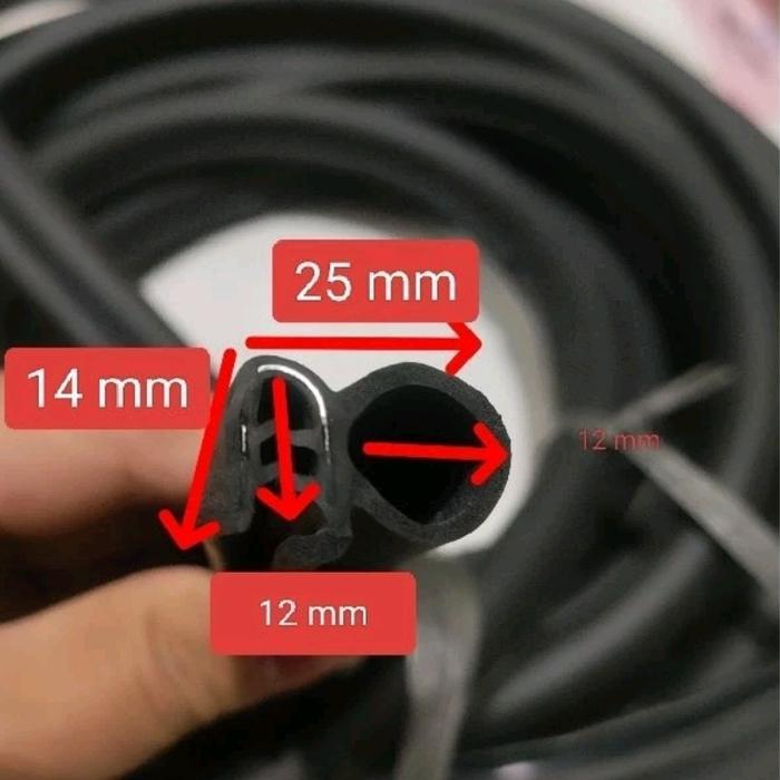 KARET BALON JEPIT BODY PINTU SAMPING MOBIL MOBIL KECIL