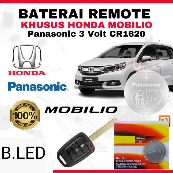 B.LED BATERAI REMOTE HONDA MOBILIO ORIGINAL PANASONIC CR1620 3 VOLT