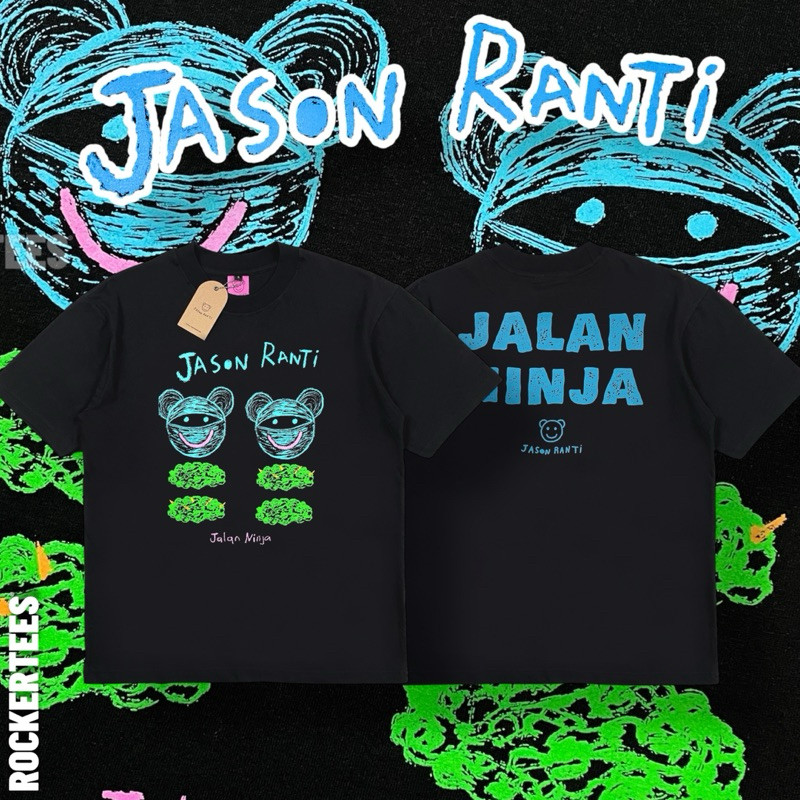JASON RANTI - JALAN NINJA BLACK T-SHIRT | ORIGINAL MERCHANDISE