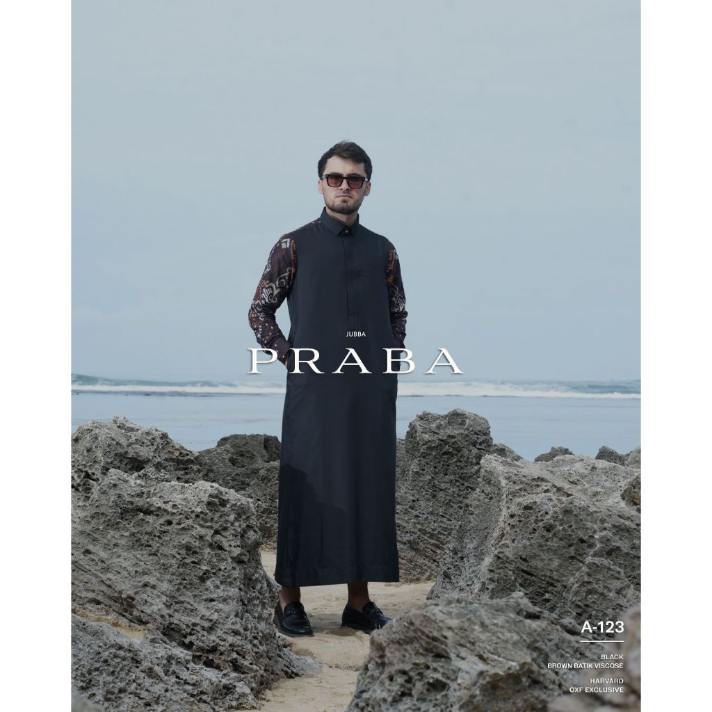 SAMASE A123 Jubba Batik Pria | Thobe Muslim Premium Exclusive | Jubba Batik Modern Limited Edition