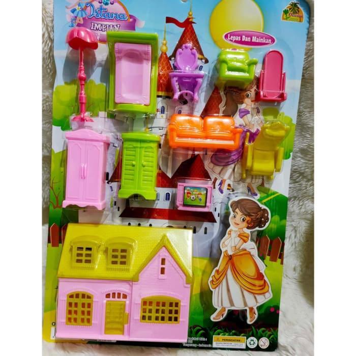 Mainan anak rumah rumahan set / mainan miniatur rumah