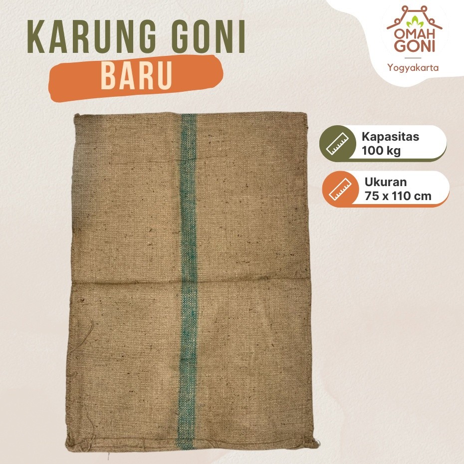 Karung Goni Baru 100 Kg Ukuran 75x115 Cm