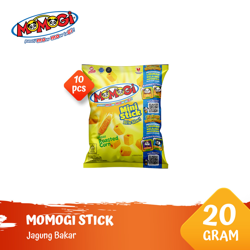 Momogi Mini Stick Snack - Jagung Bakar - 20gr / 50gr / 70gr