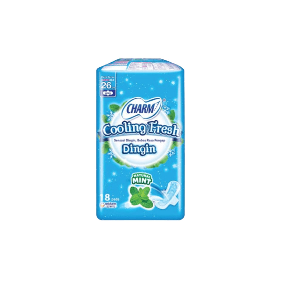 Charm Pembalut Cooling Fresh Wing 26 cm 18 pcs