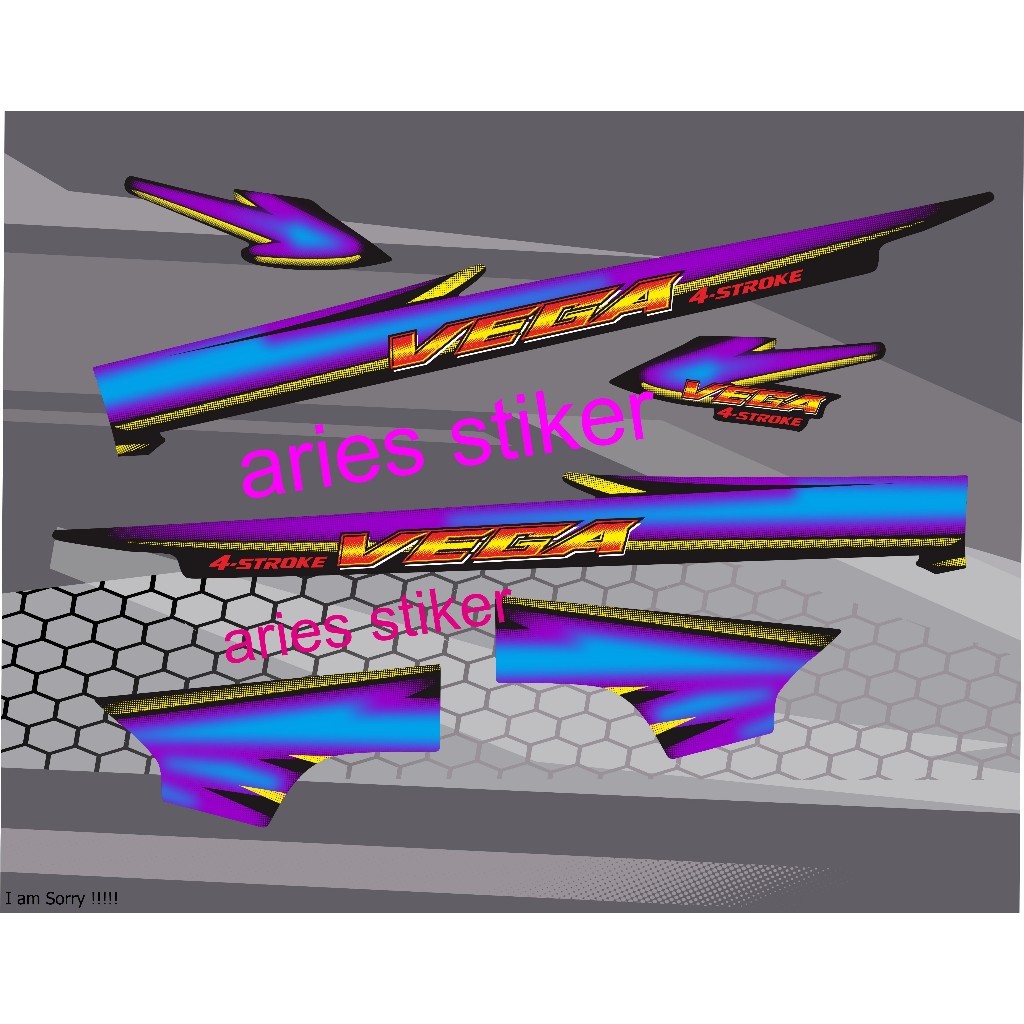 striping stiker vega lama tahun 2000 kotak