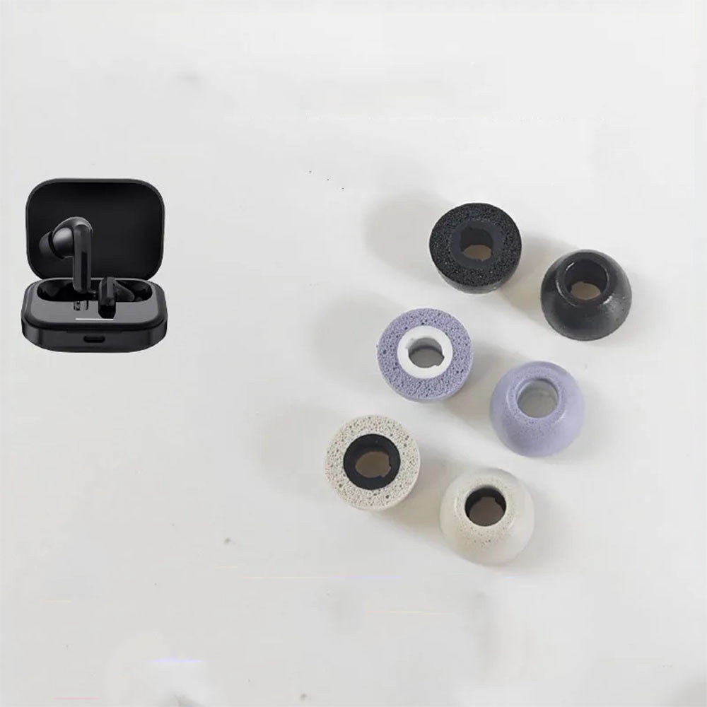6pcs Earbuds Foam Tips for  Redmi Buds 5 Wireless Earphone Eartips Earplugs Soft Sponge Cushion Ear 