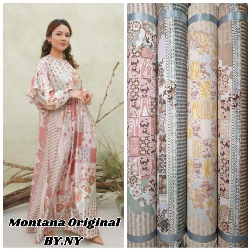 Kualitas Kain MONTANA Original ready stok Prada Crepe Diorrsilk