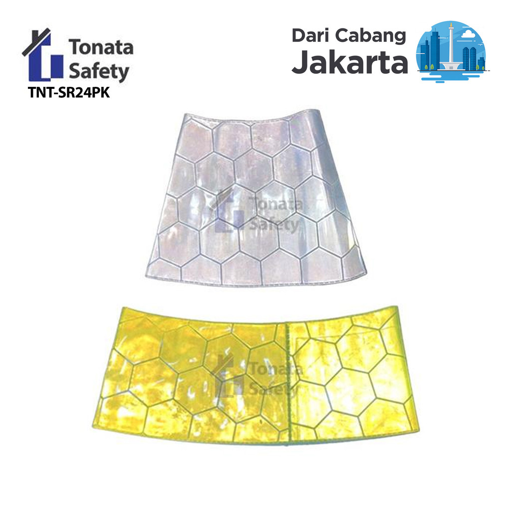 Scotlight Reflector Traffic Cone Tonata 2.4 Kg 75 Cm - Putih Kuning / Scotlight Reflector Traffic Co