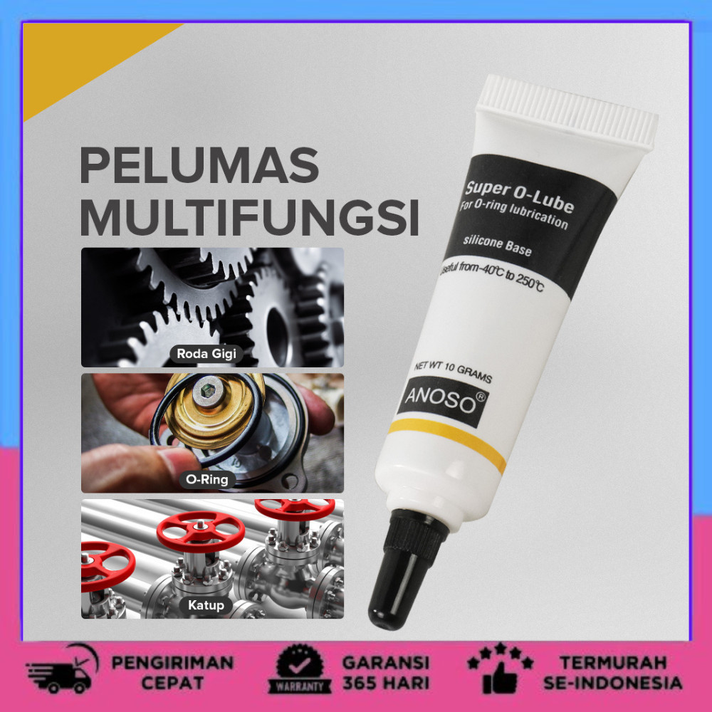 Pelumas O-Ring Grade Silicon Grease Lubricant 10g Pelumas Rantai Anti Karat reel pancing